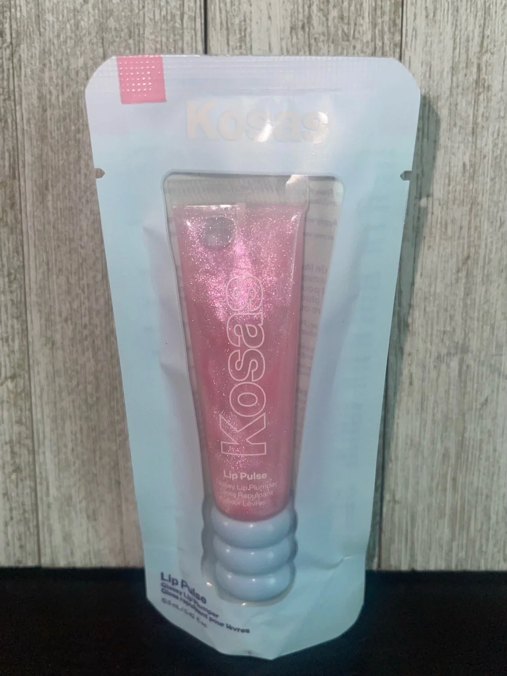 Kosas Lip Pulse Plumper Shimmer Gloss in Sparkling Pink
